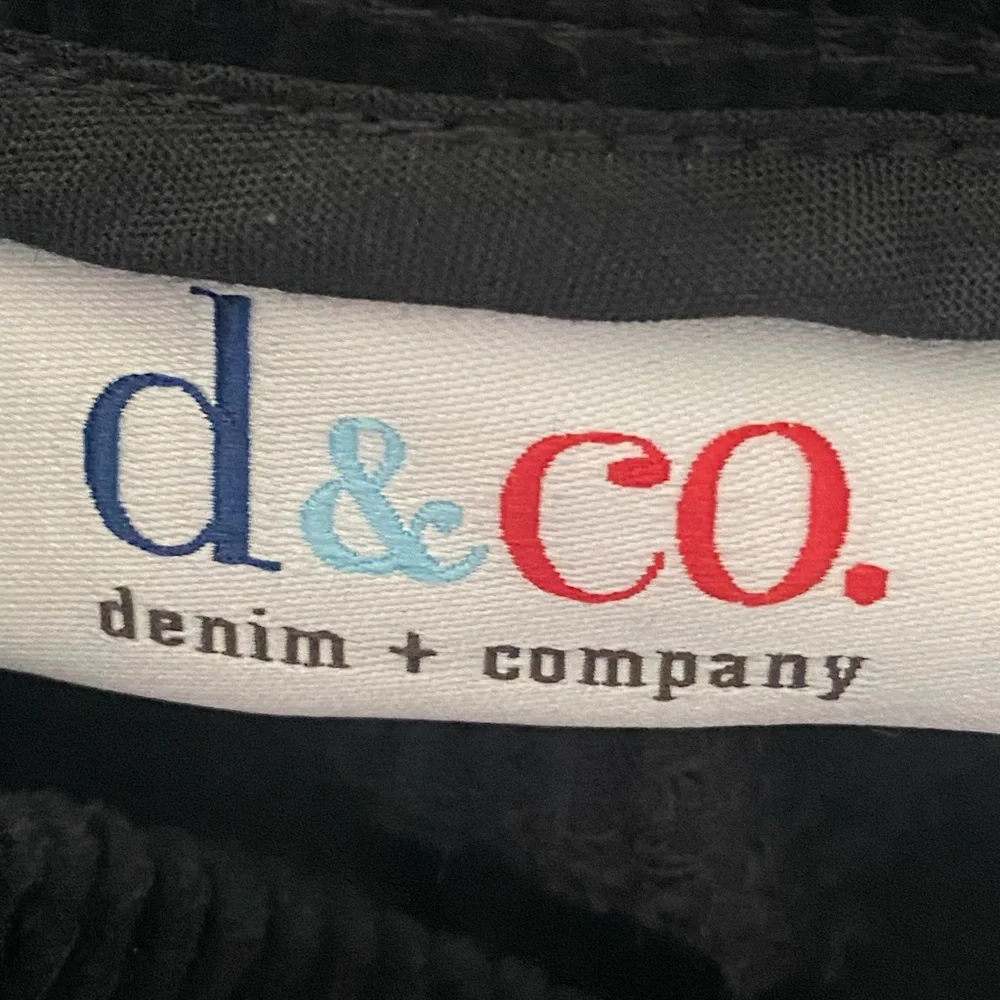 D & CO. Denim + Company Black Corduroy Pull On Pants Size 10P - Picture 6 of 16